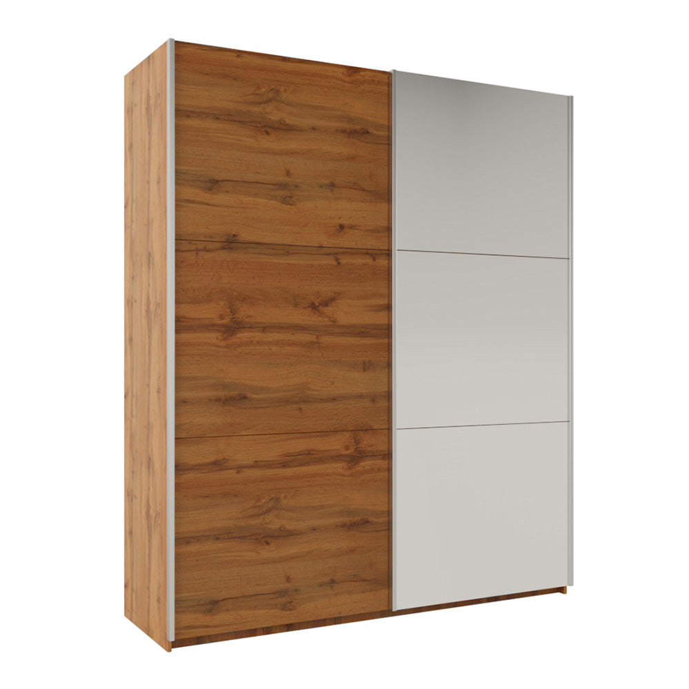 RODOS 200cm Sliding Door Wardrobe Oak Wotan