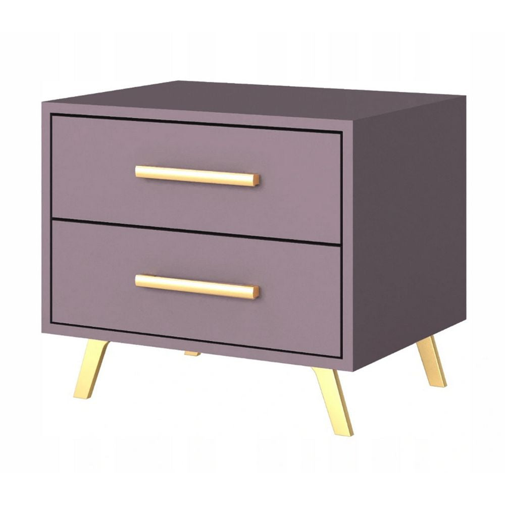 Bedside Table BALI-Plum