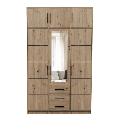 Wardrobe KOS D3 Oak Artisan + Mirror with extension