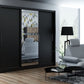 MONAKO 250cm Sliding Door Wardrobe Black