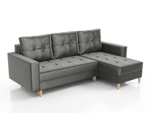 Corner Sofa Bed SCOTT Dark Grey