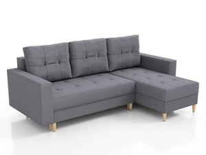 Corner Sofa Bed SCOTT Light Grey