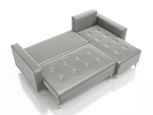 Corner Sofa Bed SCOTT Dark Grey