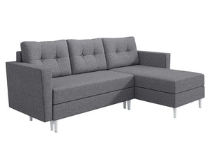 Corner Sofa Bed OTIS Light Grey