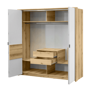 Wardrobe PANAMA 208 Grand Natural Oak / White