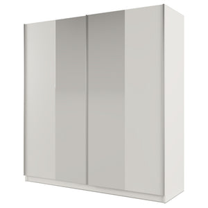 PRAGA 200cm Sliding Door Wardrobe White