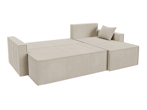 Corner Sofa Bed CORD Beige