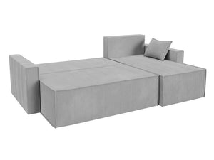 Corner Sofa Bed CORD Light Grey