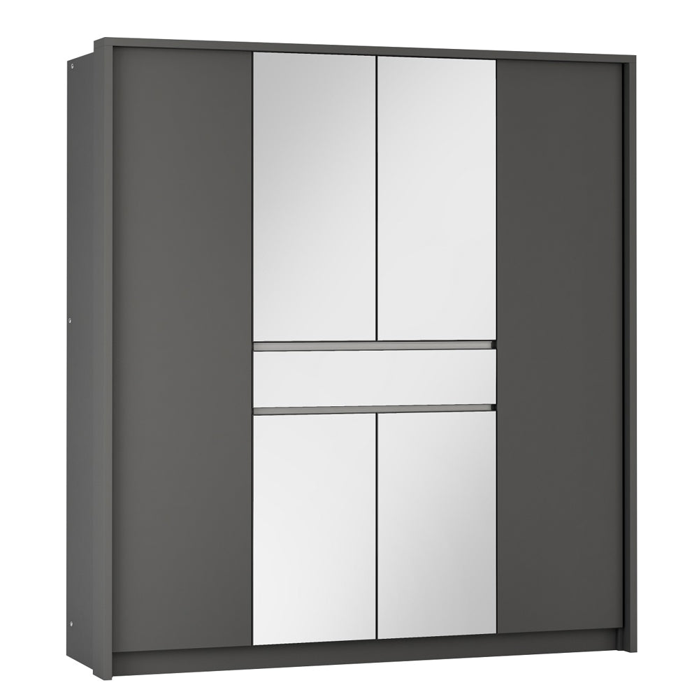 SPLIT 200cm Hinged Door Wardrobe Graphite