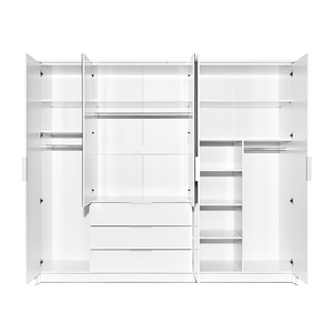 Wardrobe TOGO 255 White + Mirror