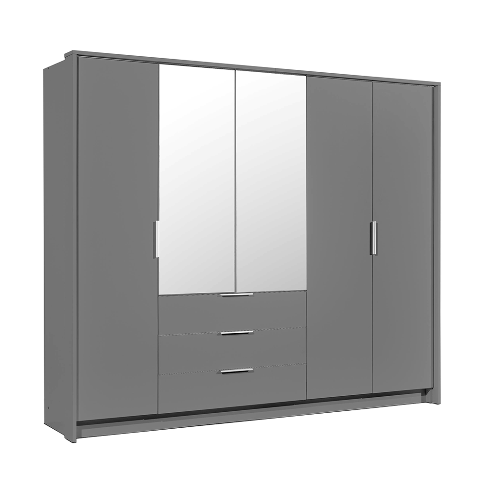 Wardrobe TOGO 255 Graphite + Mirror