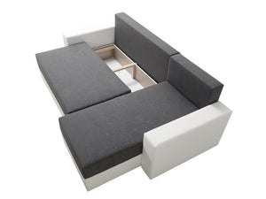 Corner Sofa Bed VINCENT 2 Black / Black