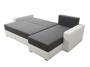 Corner Sofa Bed VINCENT 2 Grey / Black