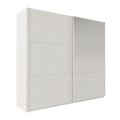 Wardrobe VIGO 225 White+Mirror