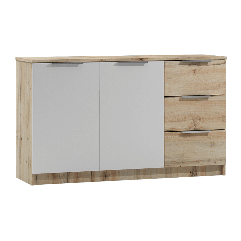 Sideboard VIENNA Oak Wotan / White