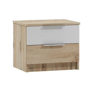 Bedside Table VIENNA Oak Wotan / White