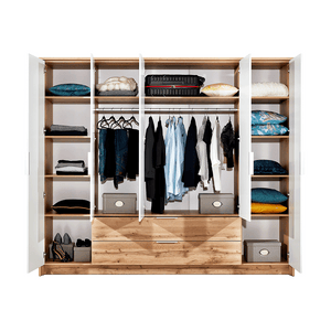 Wardrobe VIENNA 255 Oak Wotan / White