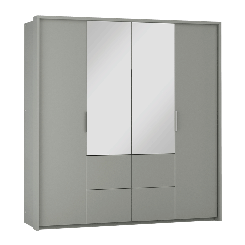 WIEDEN 208cm Wardrobe Platinum