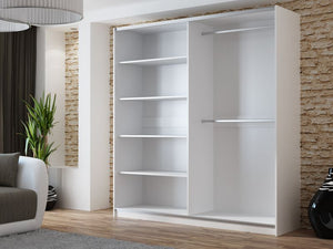 Wardrobe VIGO 200 White / Oak Wotan